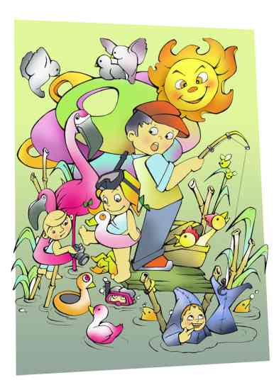 4  Artistas Cate y Rosa Lema Aventures en el llac