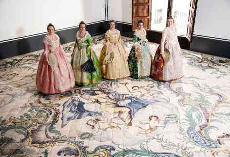 Eugenia Puertes, en el Colegio del Arte Mayor de la Seda