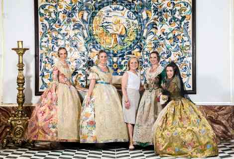 Amparo Fabra, en el Colegio del Arte Mayor de la Seda