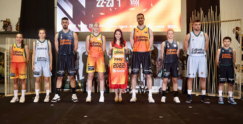 La fiesta fallera inspira las nuevas equipaciones del Valencia Basket